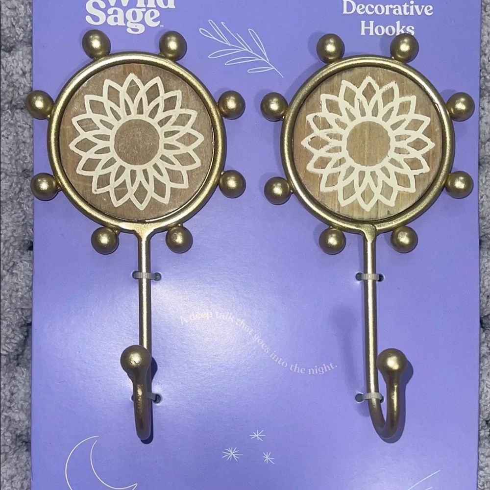 Gold Closet Accessories Decorative Wall Hooks